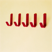STUBBS GENERAL PURPOSE HOOK SET OF 5 RED