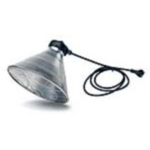 HEAVY DUTY INFRA RED LAMP HOLDER C/W WIDE SHADE